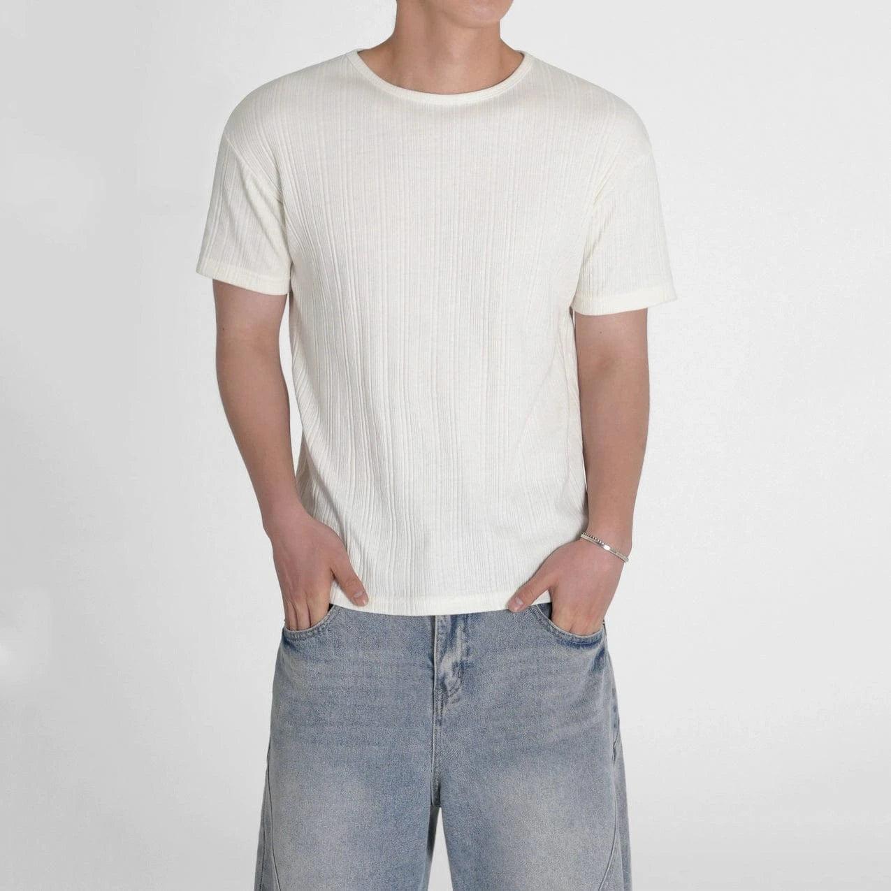 RT No. 18606 VERTICAL KNIT SHORT SLEEVE Product Image