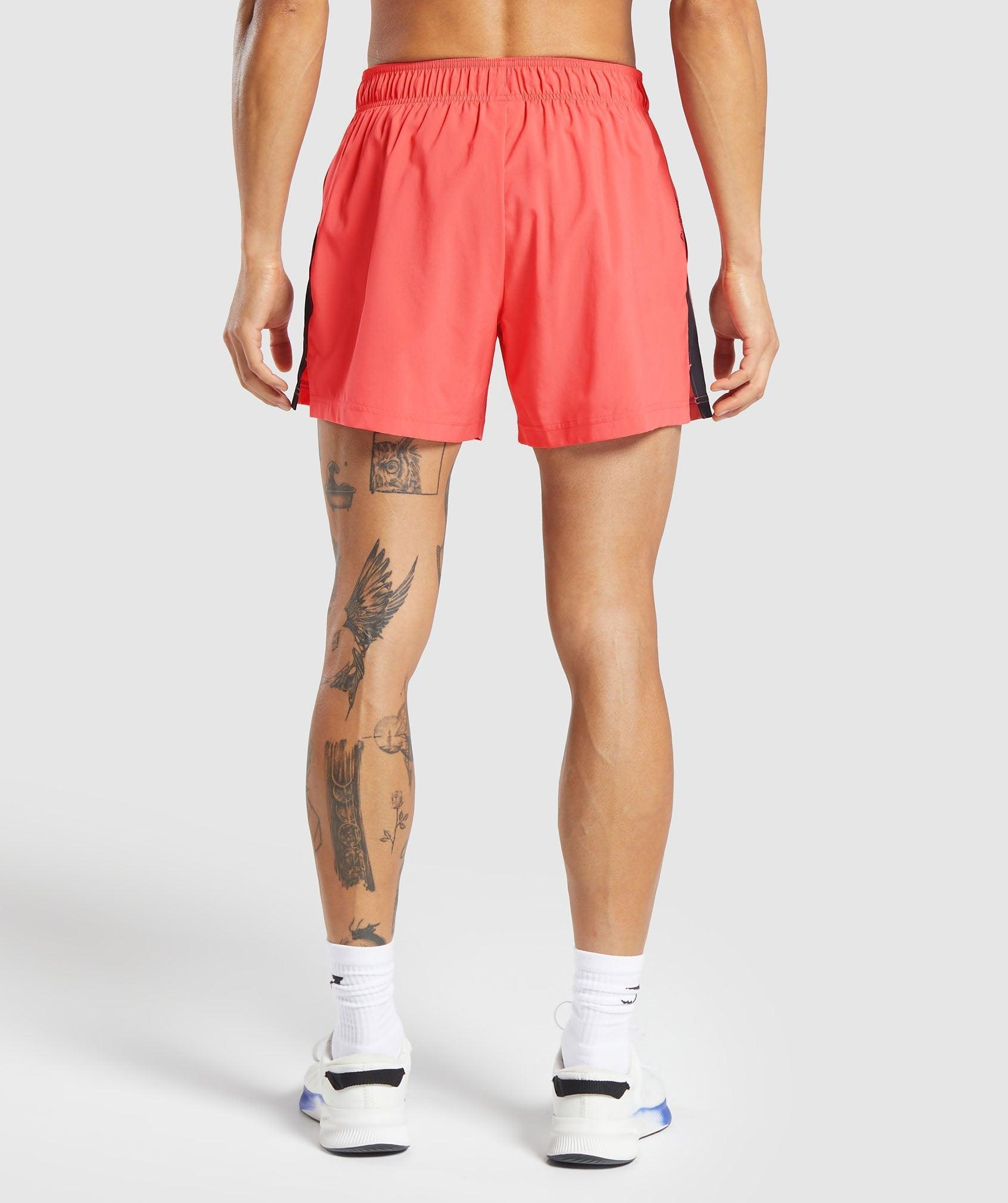 Gymshark Sport  5" Shorts - Tropical Pink/Black Male Product Image