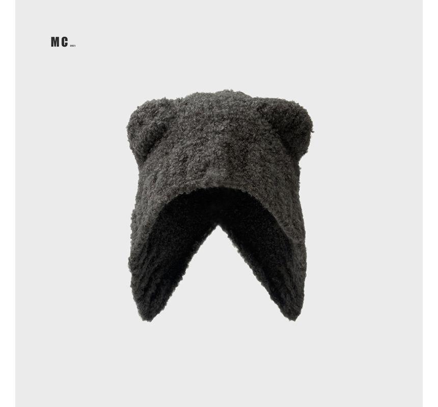 Bear Ear Knit Beanie Product Image