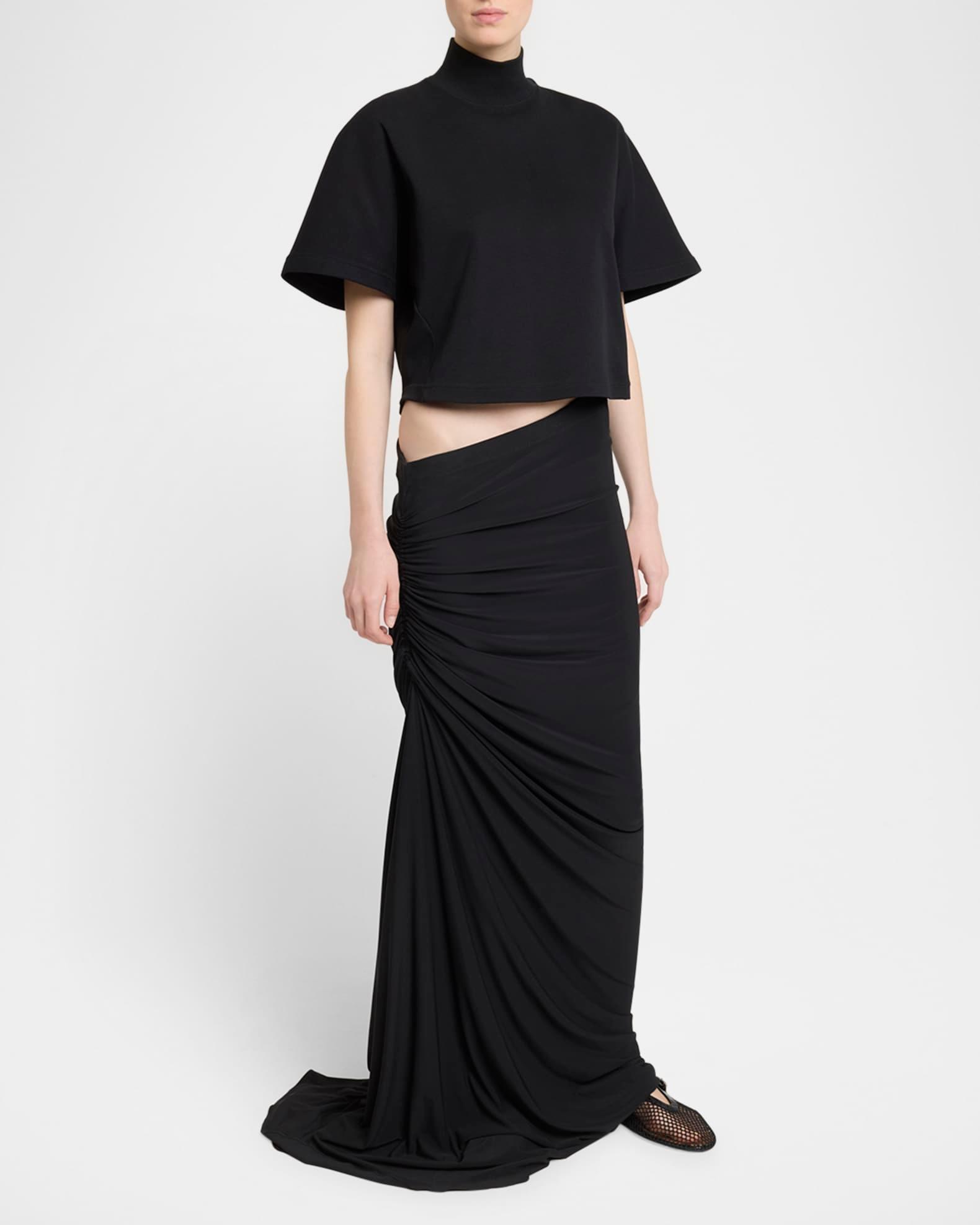 Ruched Long Skirt Product Image