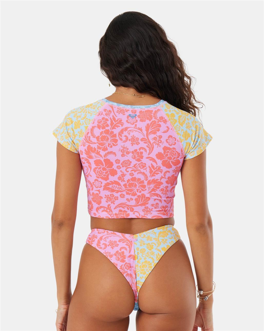 ROXY Tapestry Patchwork Cropped Womens Rashguard Product Image