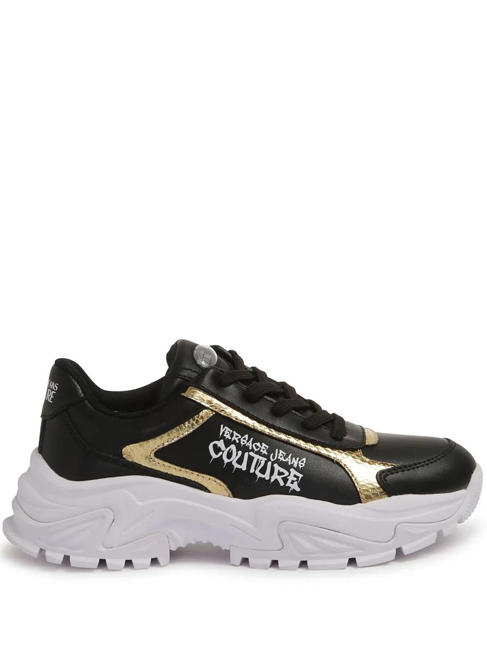 VERSACE JEANS COUTURE Sneakers  Woman Color Black Product Image