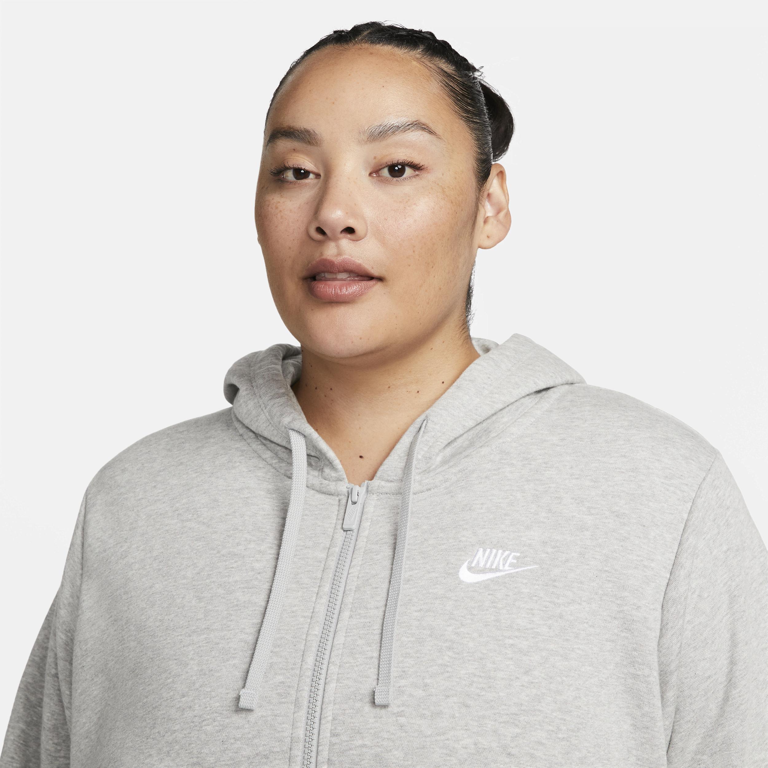 Womens Nike Sportswear Club Fleece Full-Zip Hoodie (Plus Size) Product Image