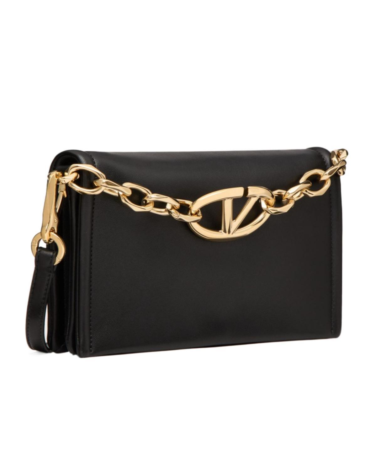 VALENTINO GARAVANI Vlogo Chain Shoulder Bag In Black Product Image