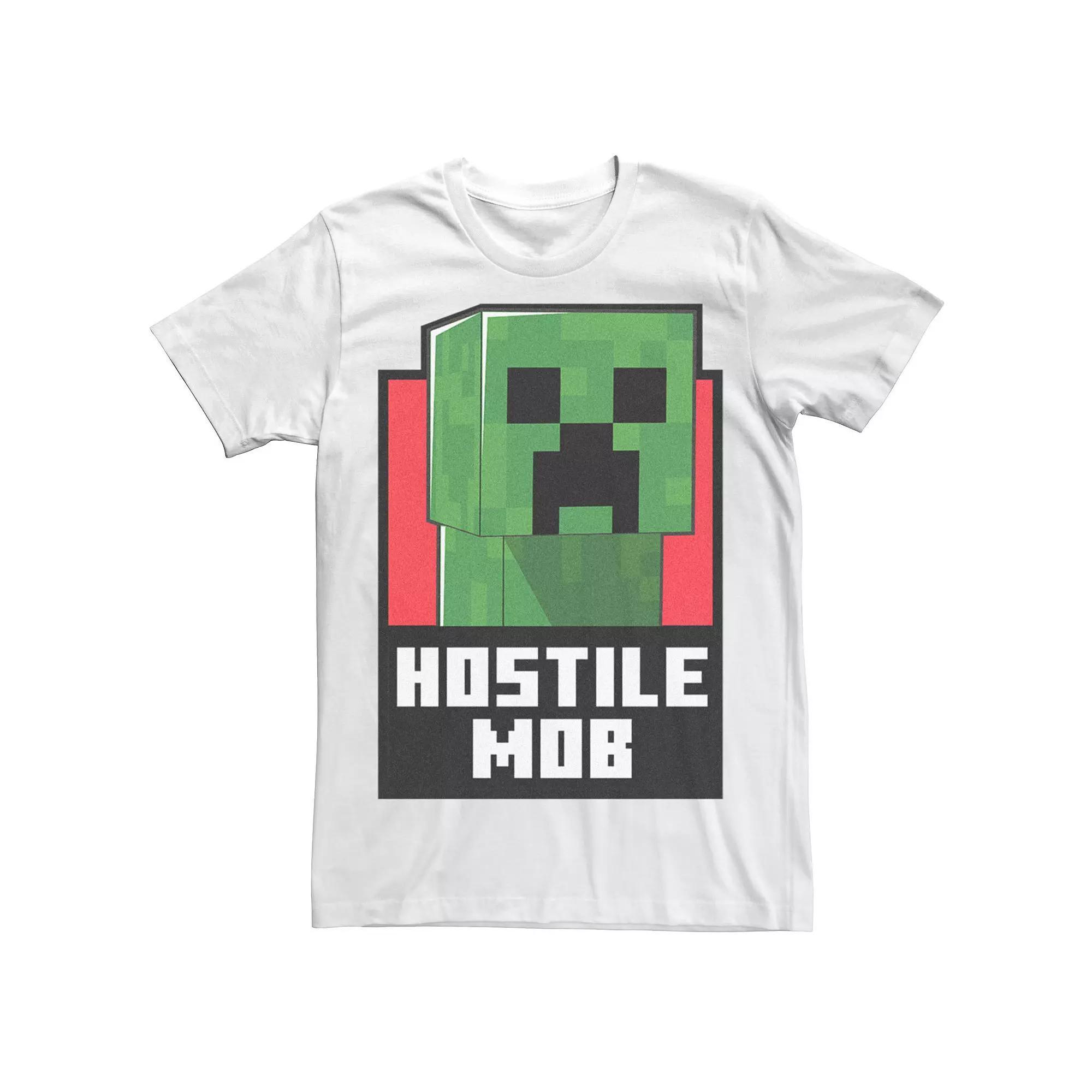 Men's Minecraft Hostile Mob Creeper Face Tee,  Product Image