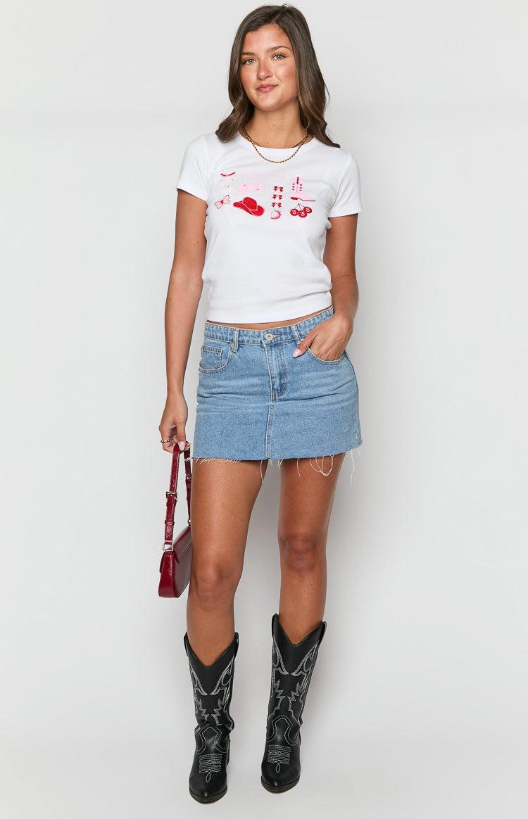 Self Love Club White Tee Product Image