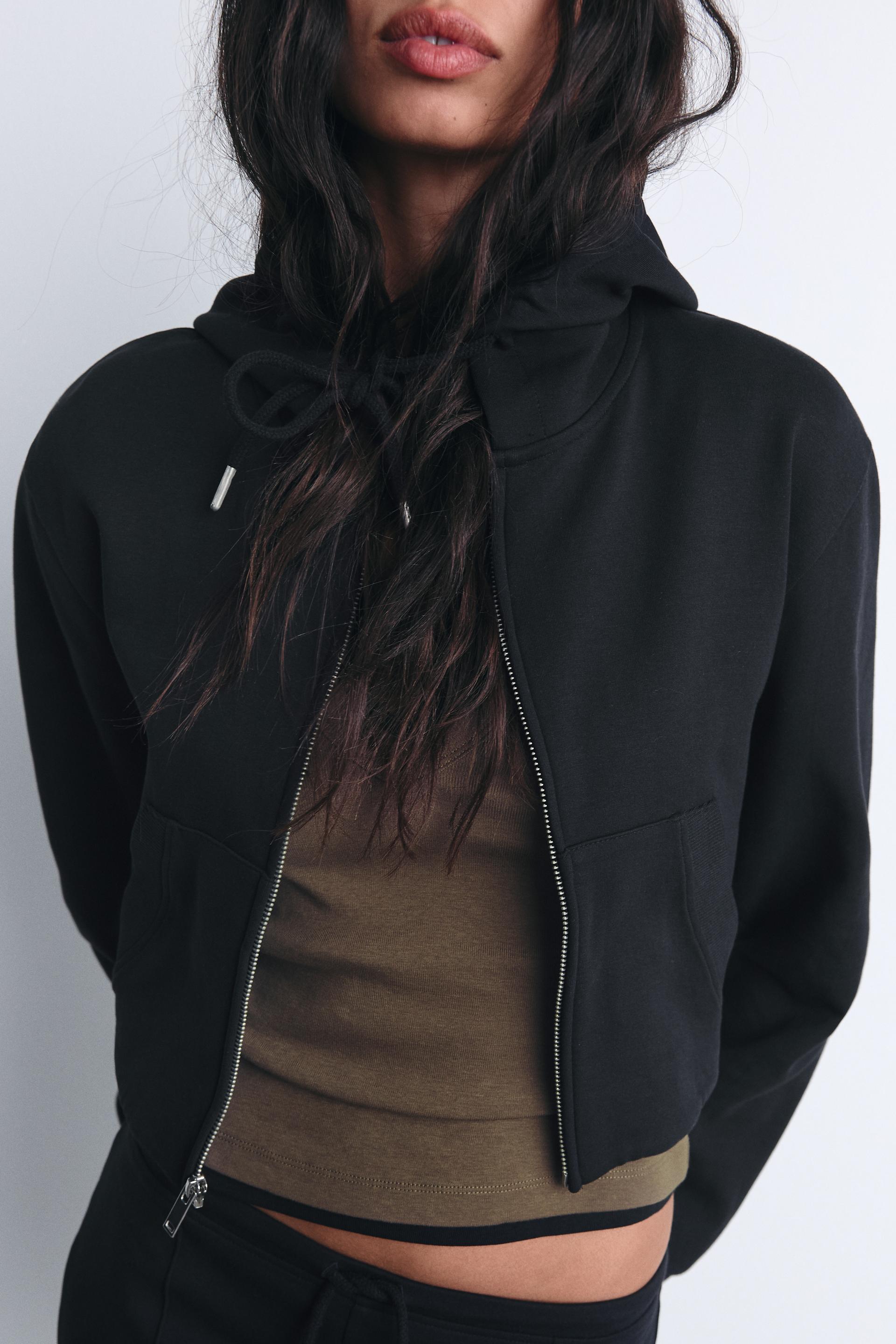 CROPPED INTERLOCK SWEATSHIRT Product Image