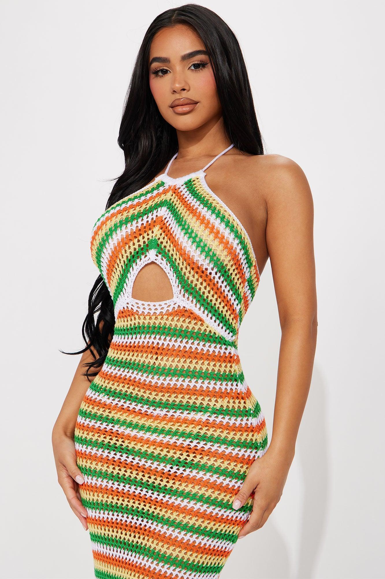 Designated Amazement Midi Dress - Multi Color Product Image