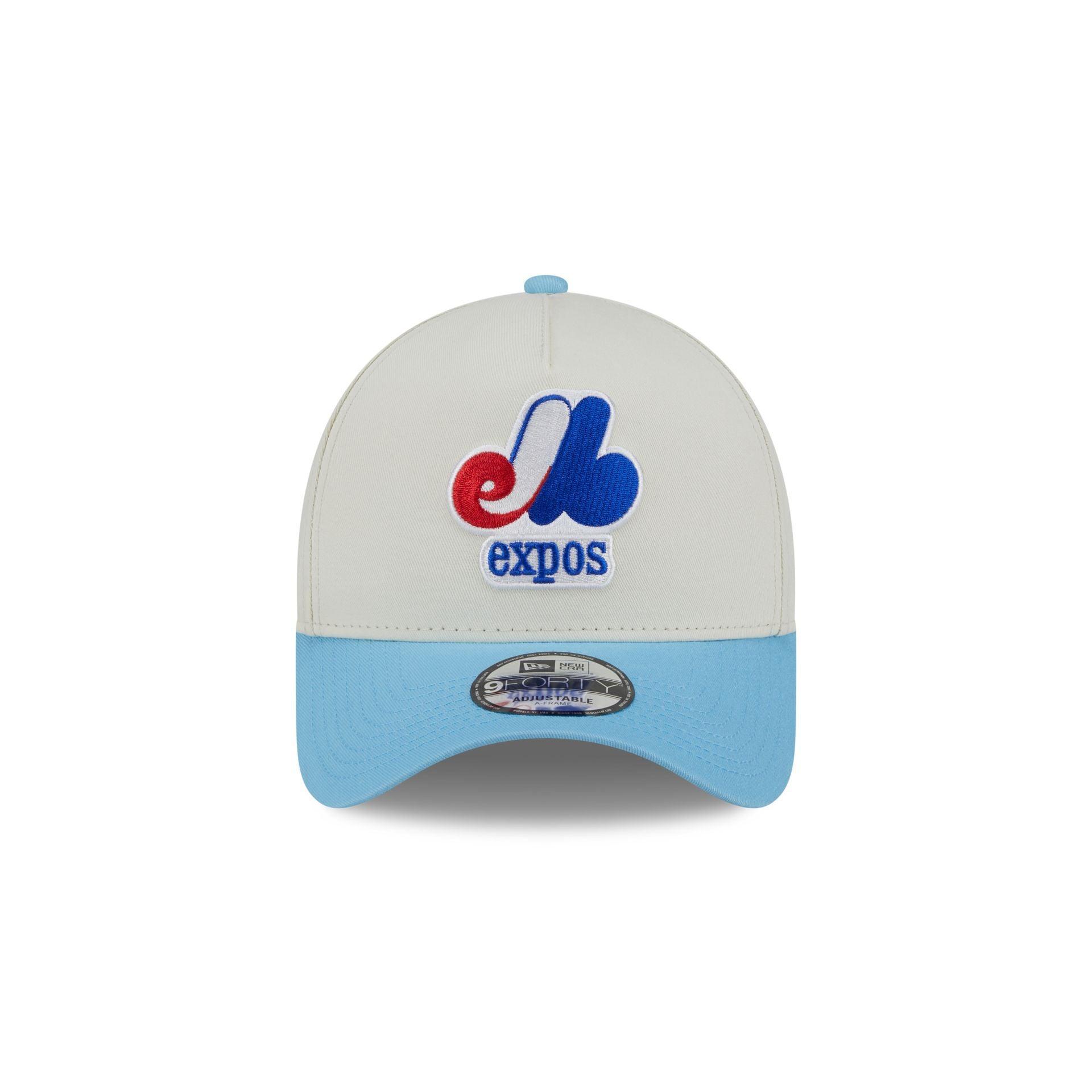 Montreal Expos Chrome White 9FORTY A-Frame Snapback Hat Male Product Image