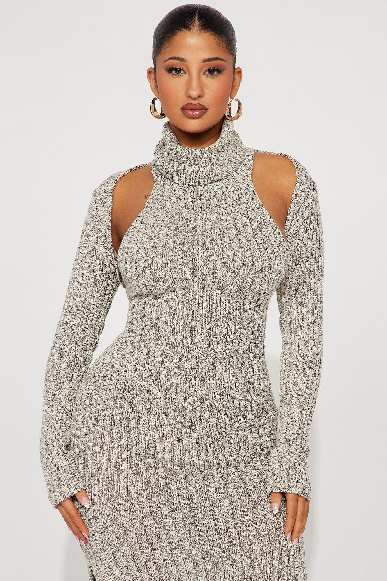 Ava Maxi Dress Set - Oatmeal Product Image