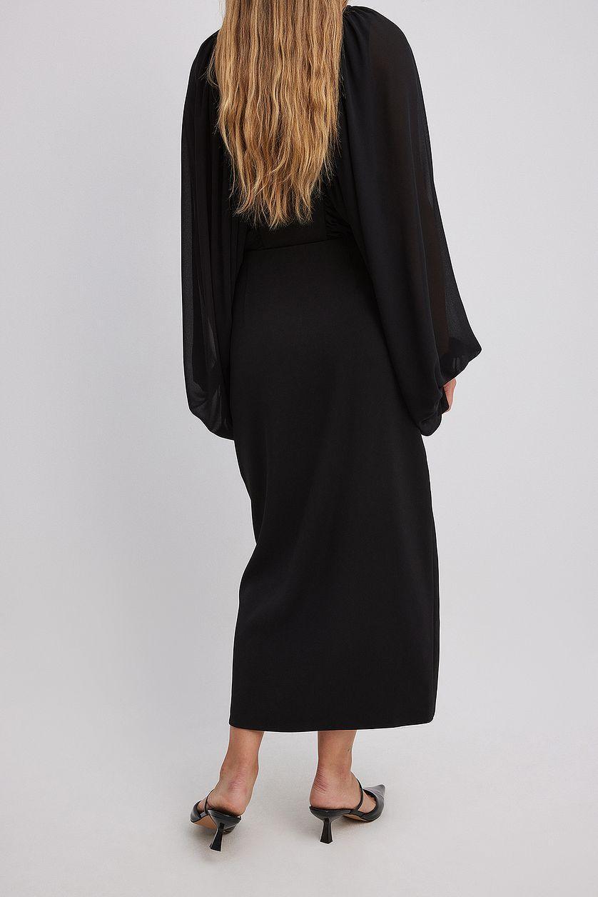High Slit Midi Skirt Product Image