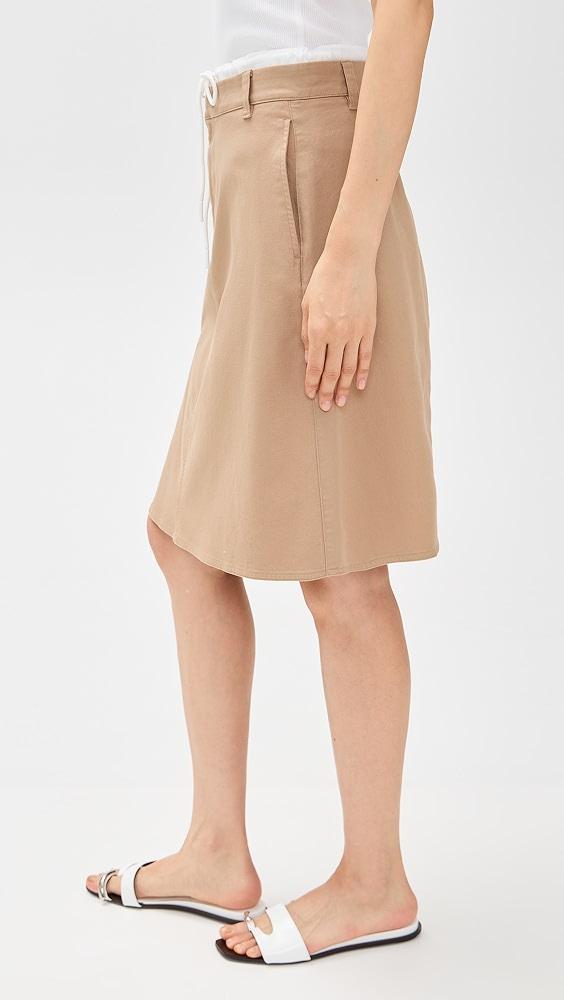 Vince Mid Rise Double Waistband Skirt | Shopbop Product Image