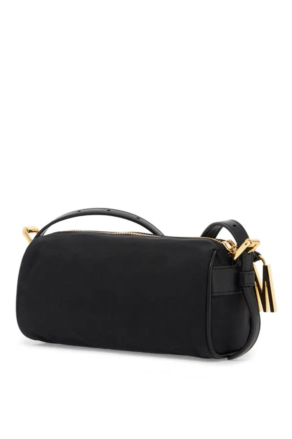 MOSCHINO Borsa A Tracolla Con Logo In Metallo In Black Product Image