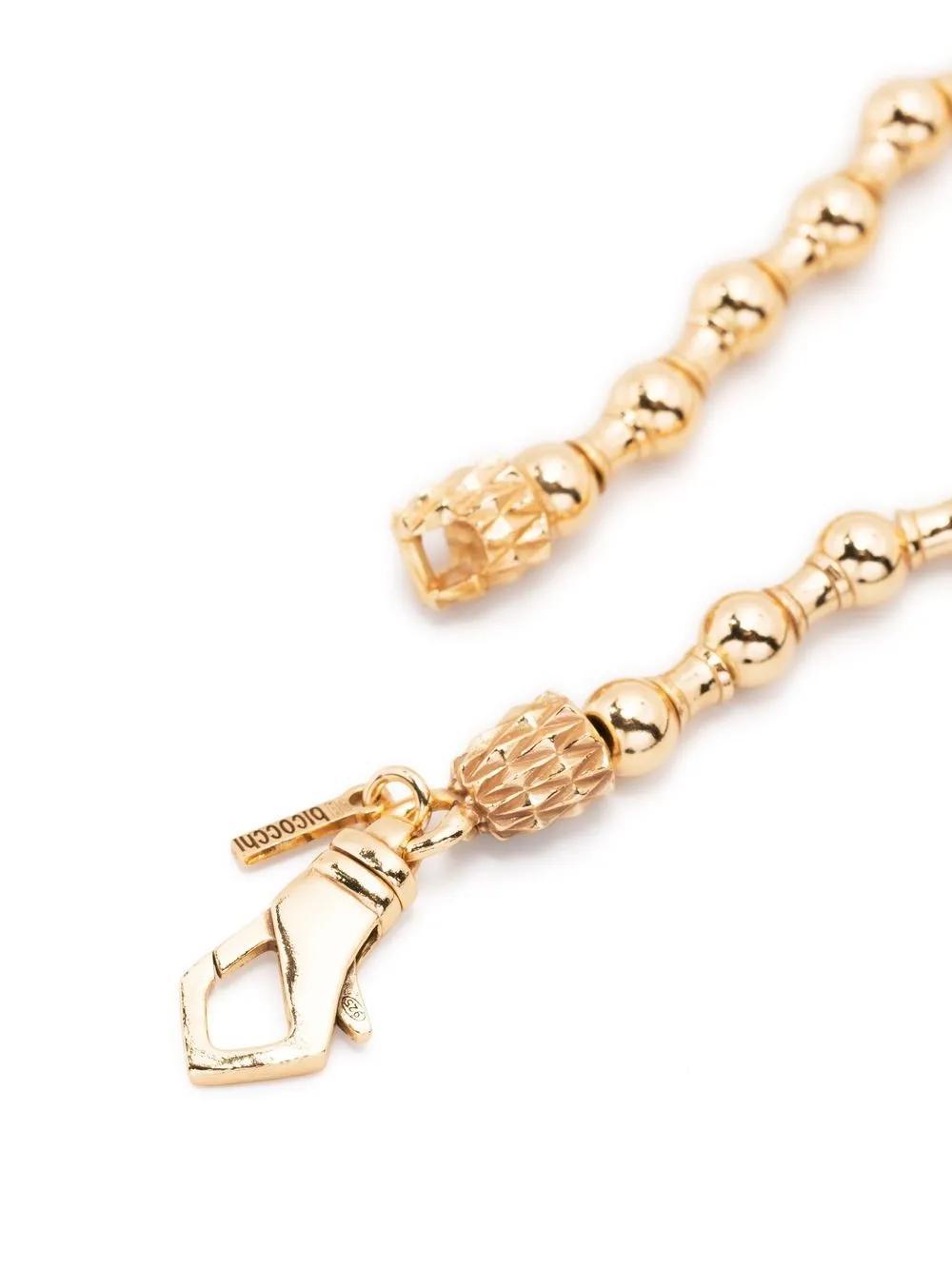 EMANUELE BICOCCHI Beaded Chain-link Bracelet In Gold Product Image