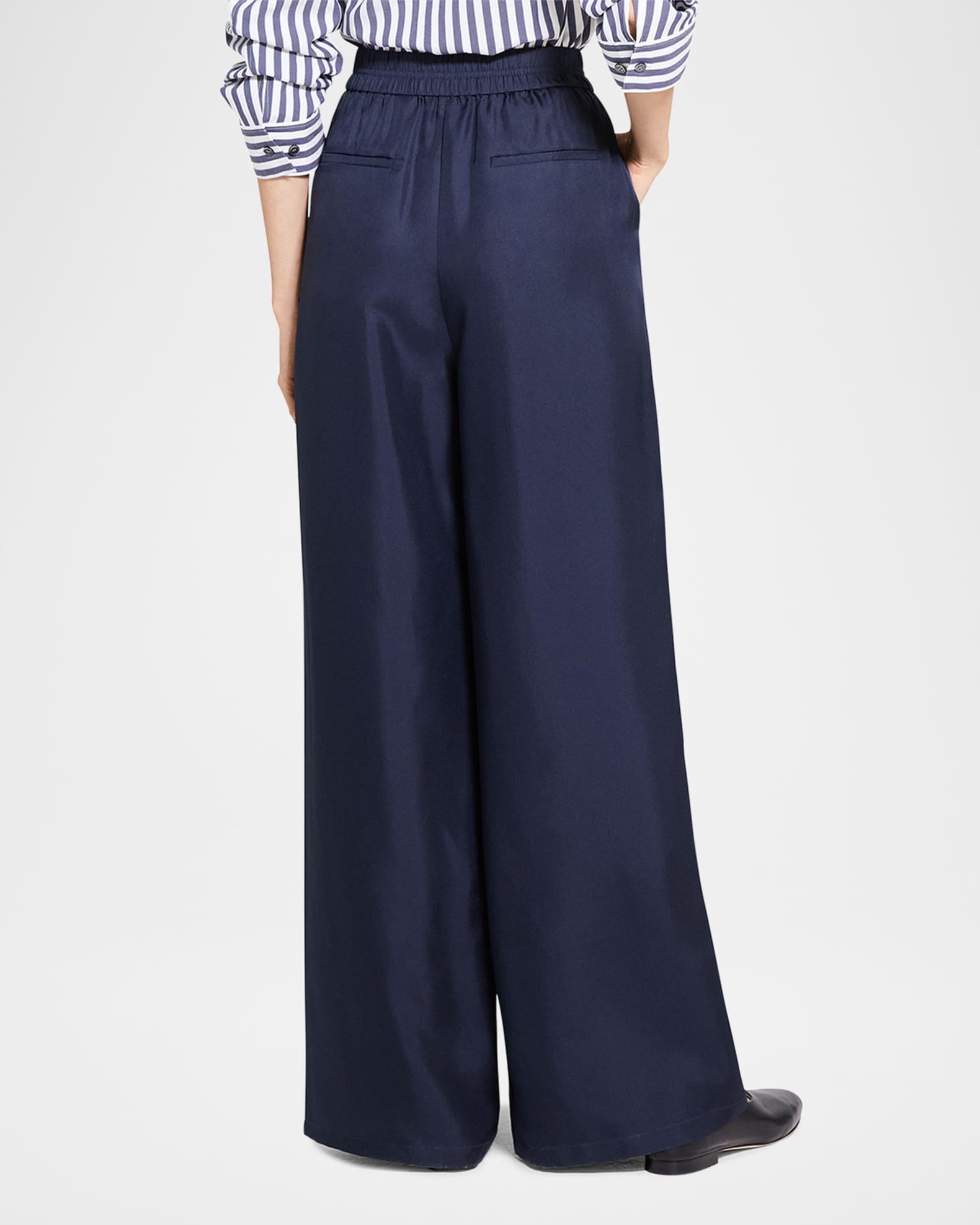 Pull-On Silk Track Pants Product Image