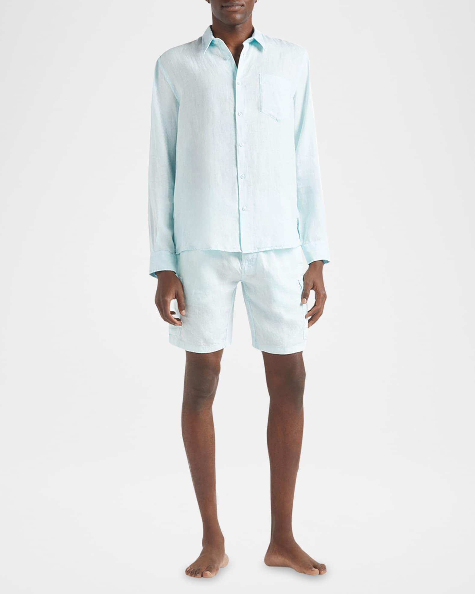 Vilebrequin Men's Natural Dye Linen Shirt Product Image