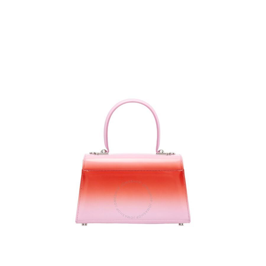 FERRAGAMO Ombre Leather Iconic Top Handle Bag In Pink Product Image