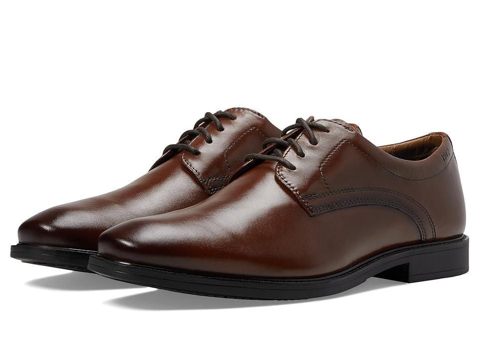 Nunn Bush Baxter Plain Toe Oxford (Cognac) Men's Lace Up Wing Tip Shoes Product Image