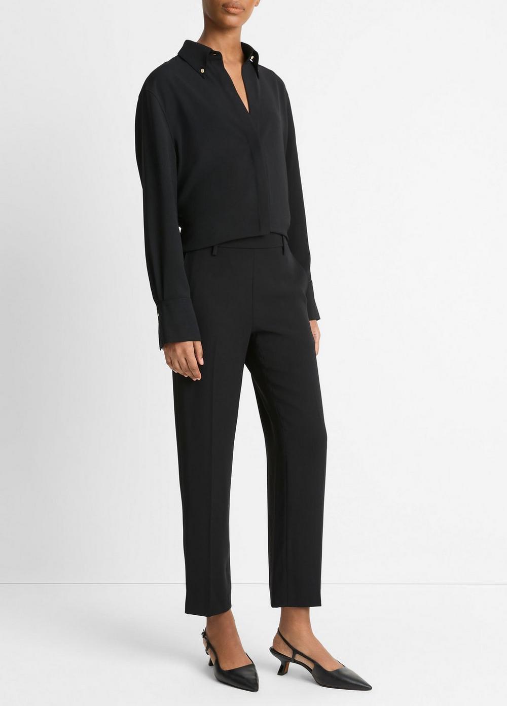 Womens Mid-Rise Tapered Pants Product Image