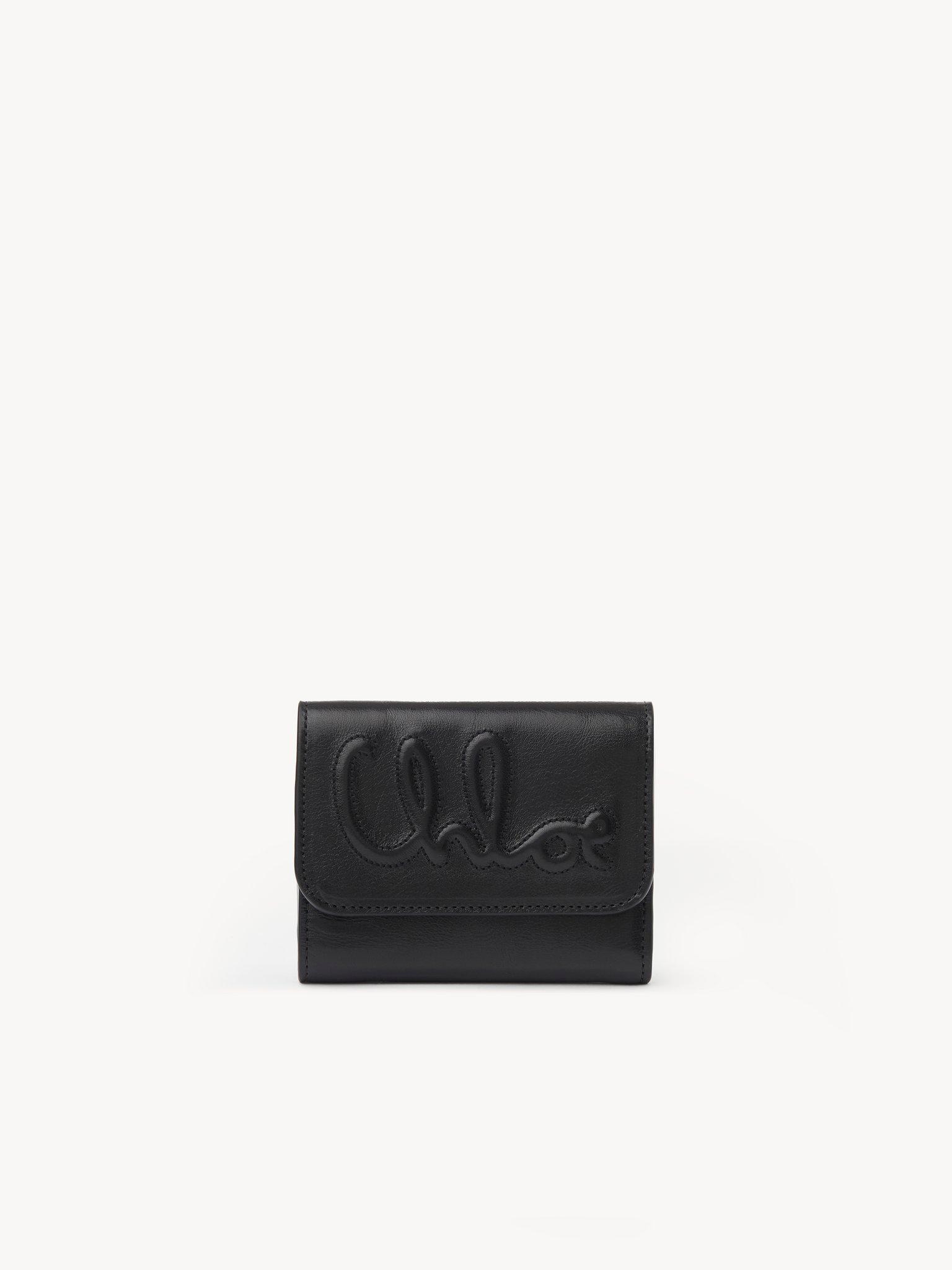 Chloé Iconic card holder in shiny leather Product Image