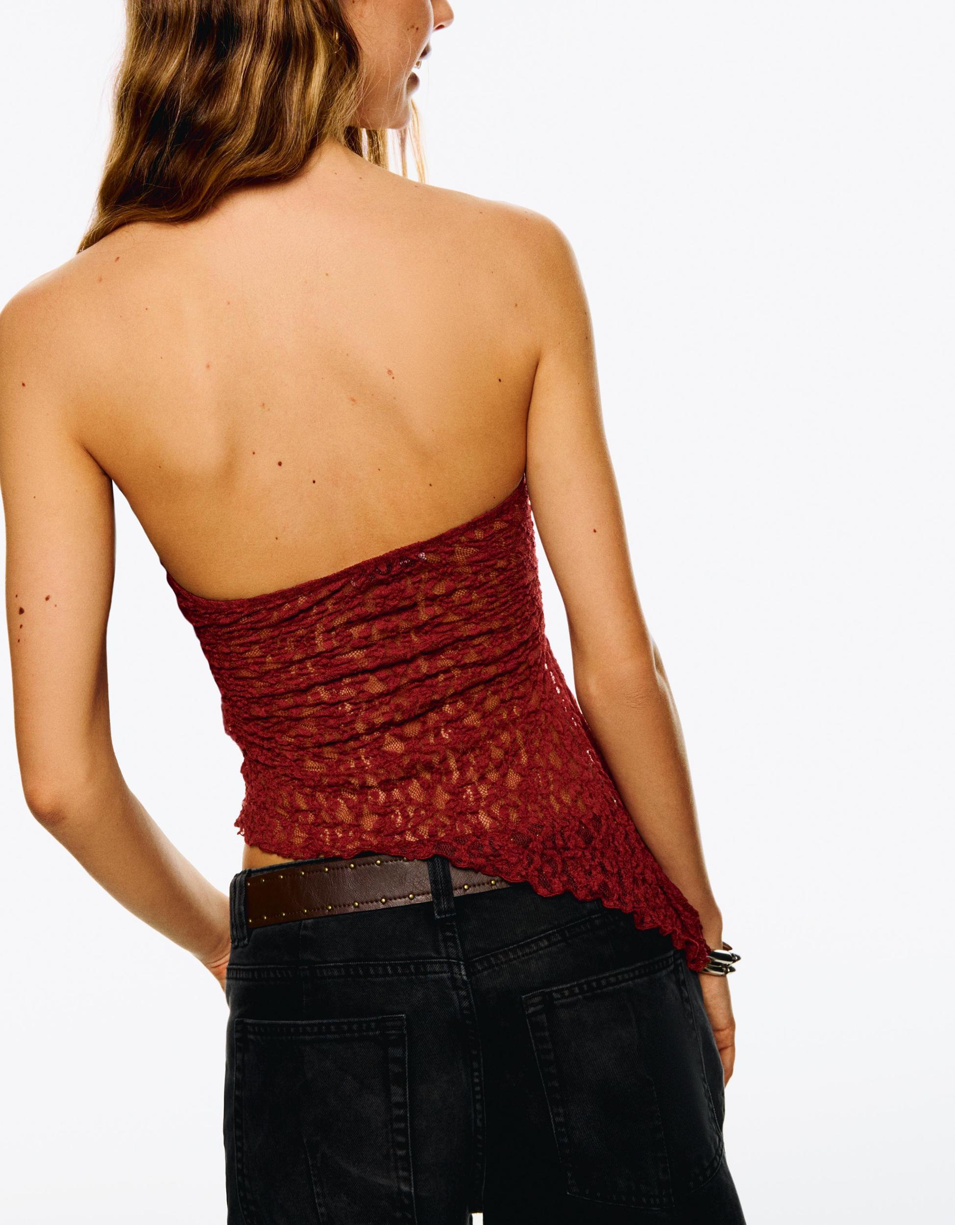 Lace bandeau top Product Image