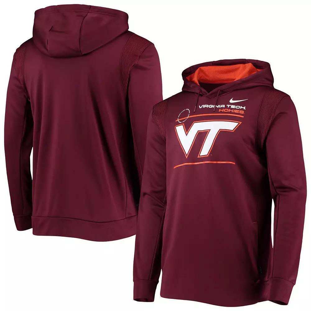 Men's Nike Maroon Virginia Tech Hokies 2021 Team Sideline Performance Pullover Hoodie, Size: 2XL, Red Product Image