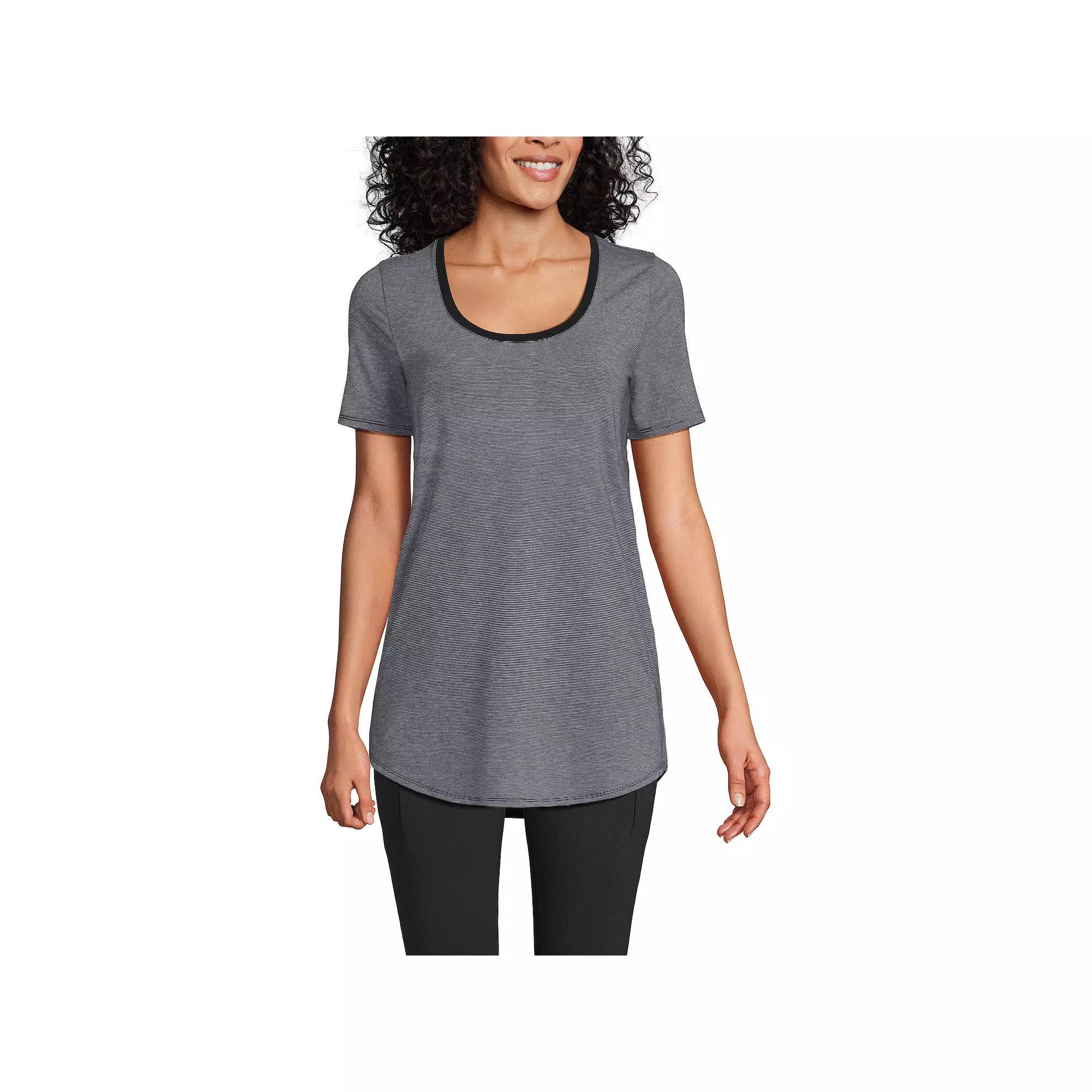 Women’s Lands' End Short Sleeve Tunic T-Shirt, Women's,  Product Image