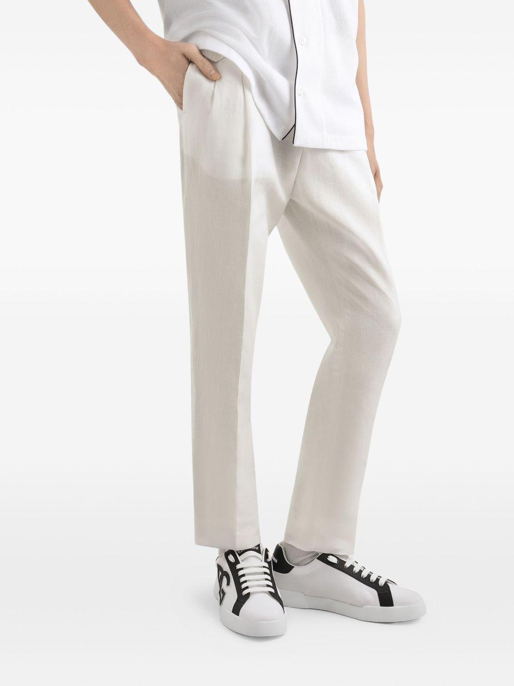 linen tapered trousers Product Image