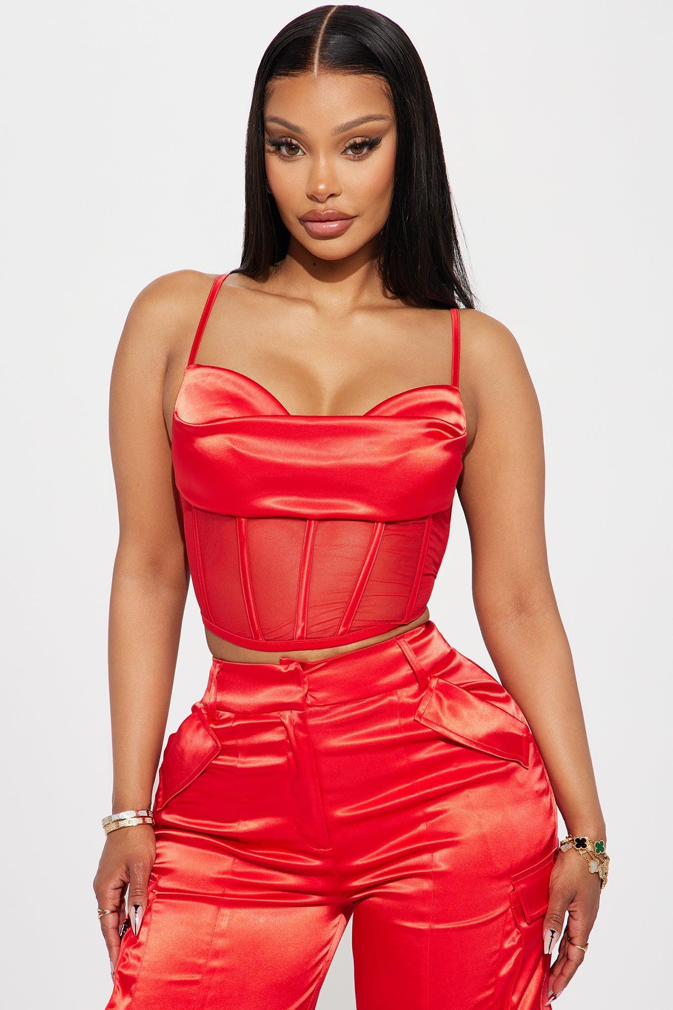 No Jealousy Pant Set - Red Product Image