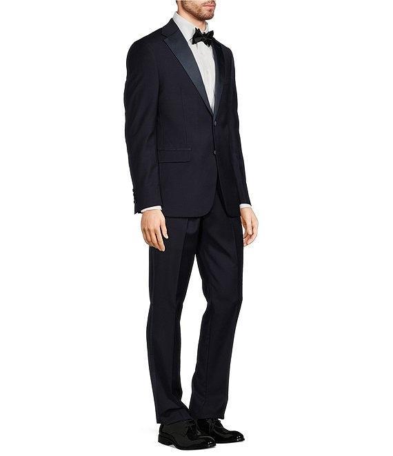 Hickey Freeman Modern Fit Flat Front Solid 2-Piece Tuxedo Suit Product Image