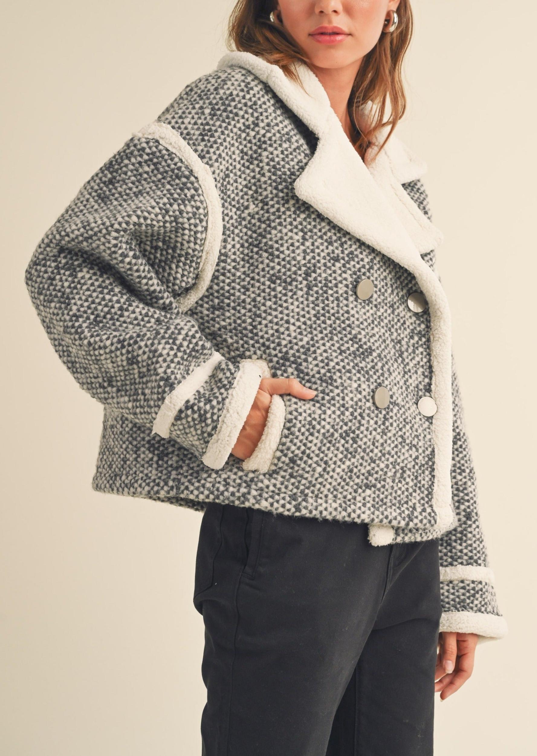 Retro Collar Sherpa Jacket Product Image