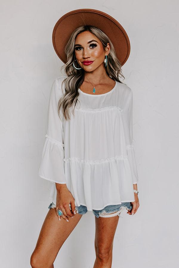 Meadow View Shift Top in Ivory Product Image