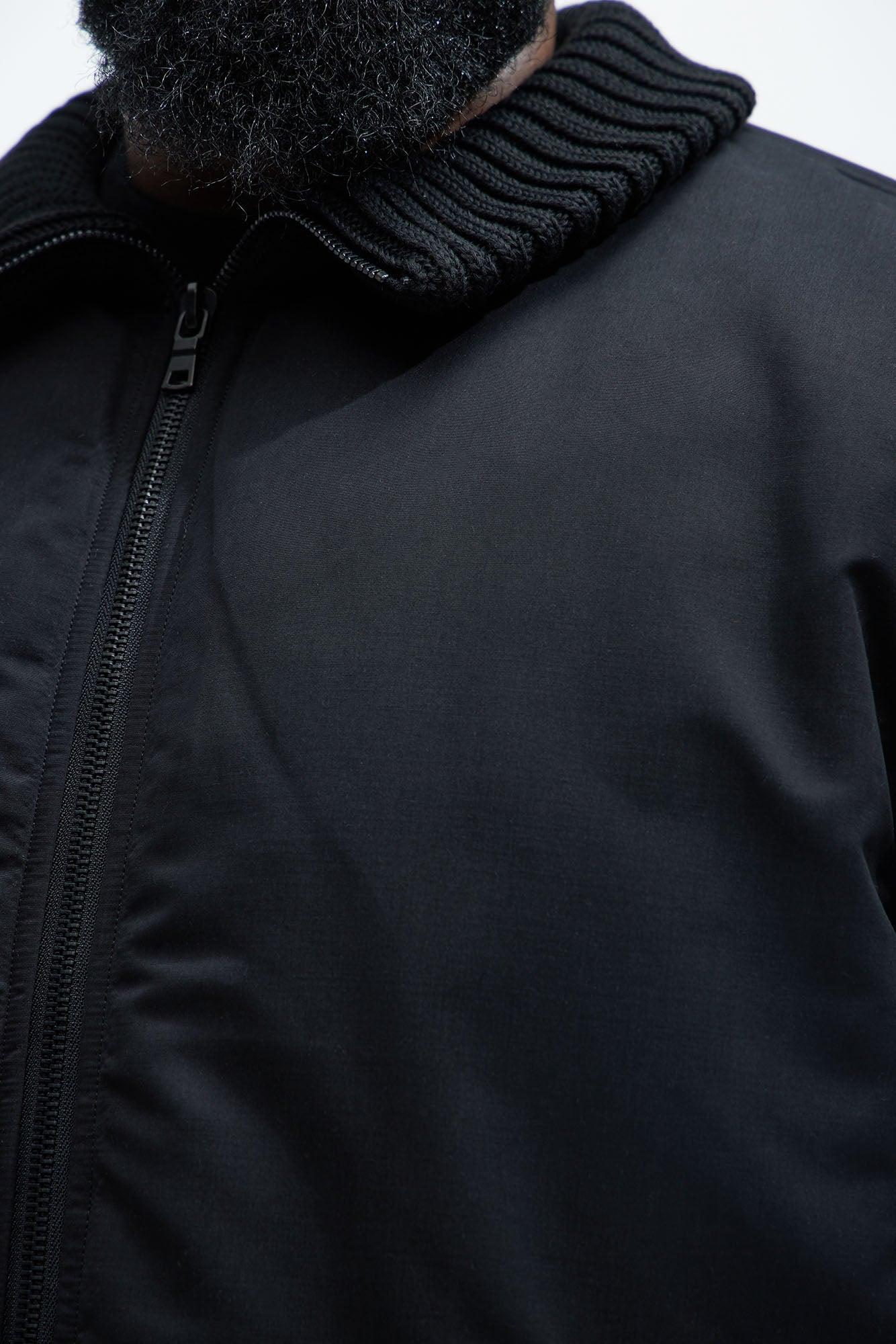 Back To U Bomber Jacket - Black Product Image