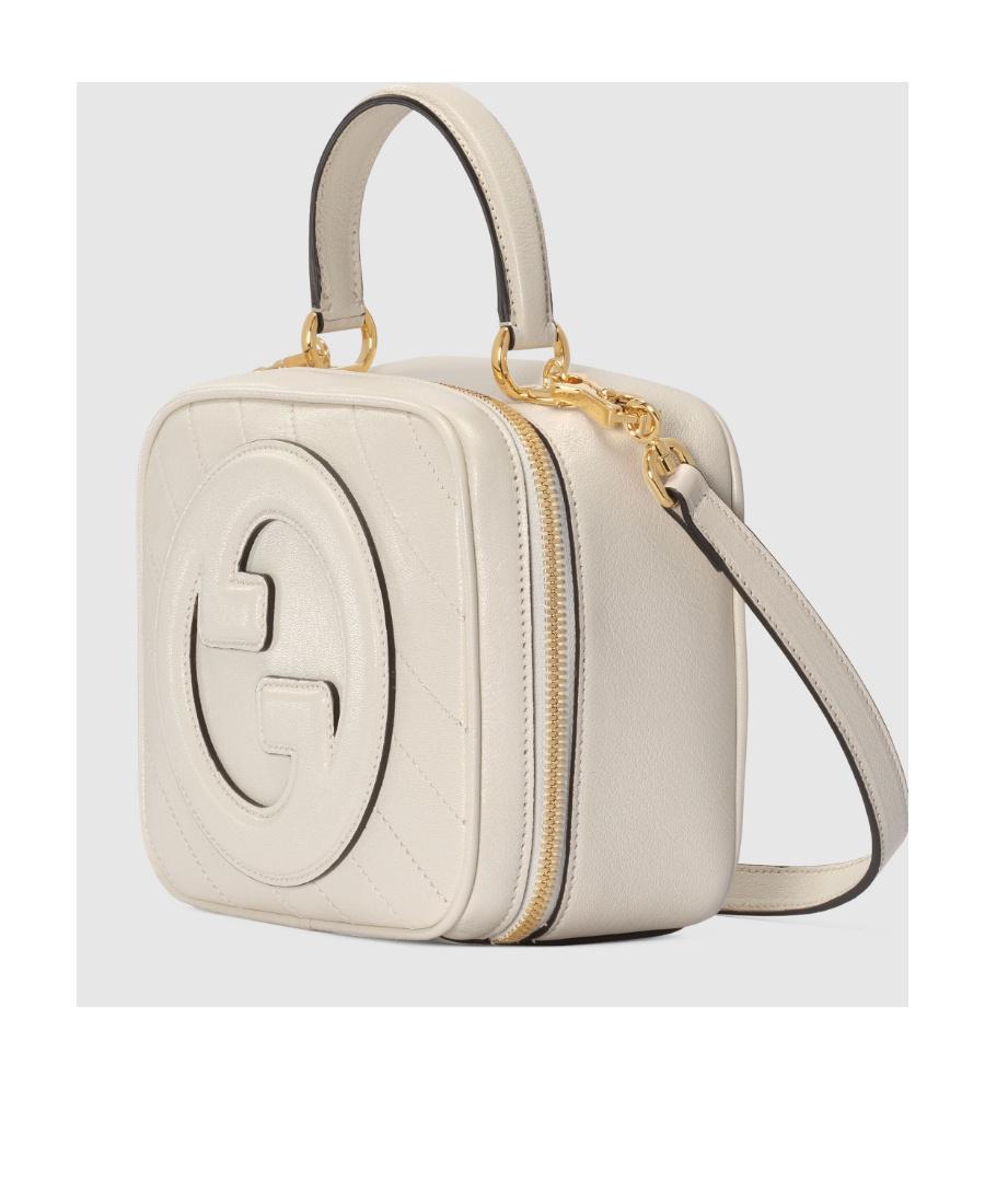 GUCCI Blondie Small Leather Shoulder Bag In Beige Product Image