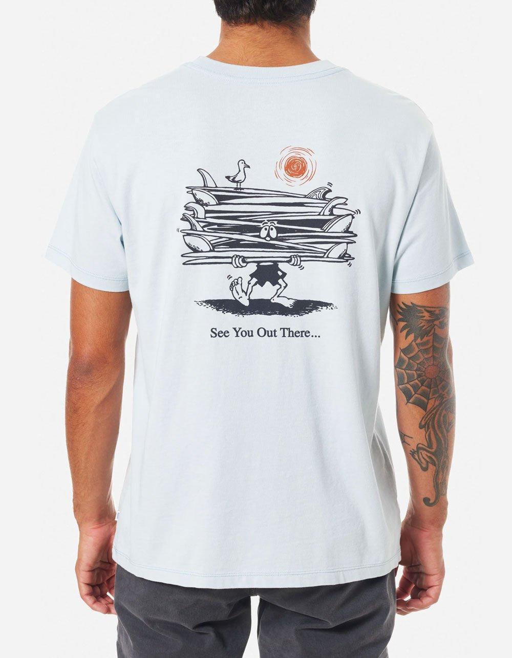 KATIN Corky Mens Tee - LIGHT BLUE Product Image