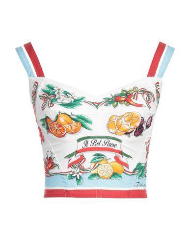 DOLCE & GABBANA Woman Top White Size 12 Paper Product Image