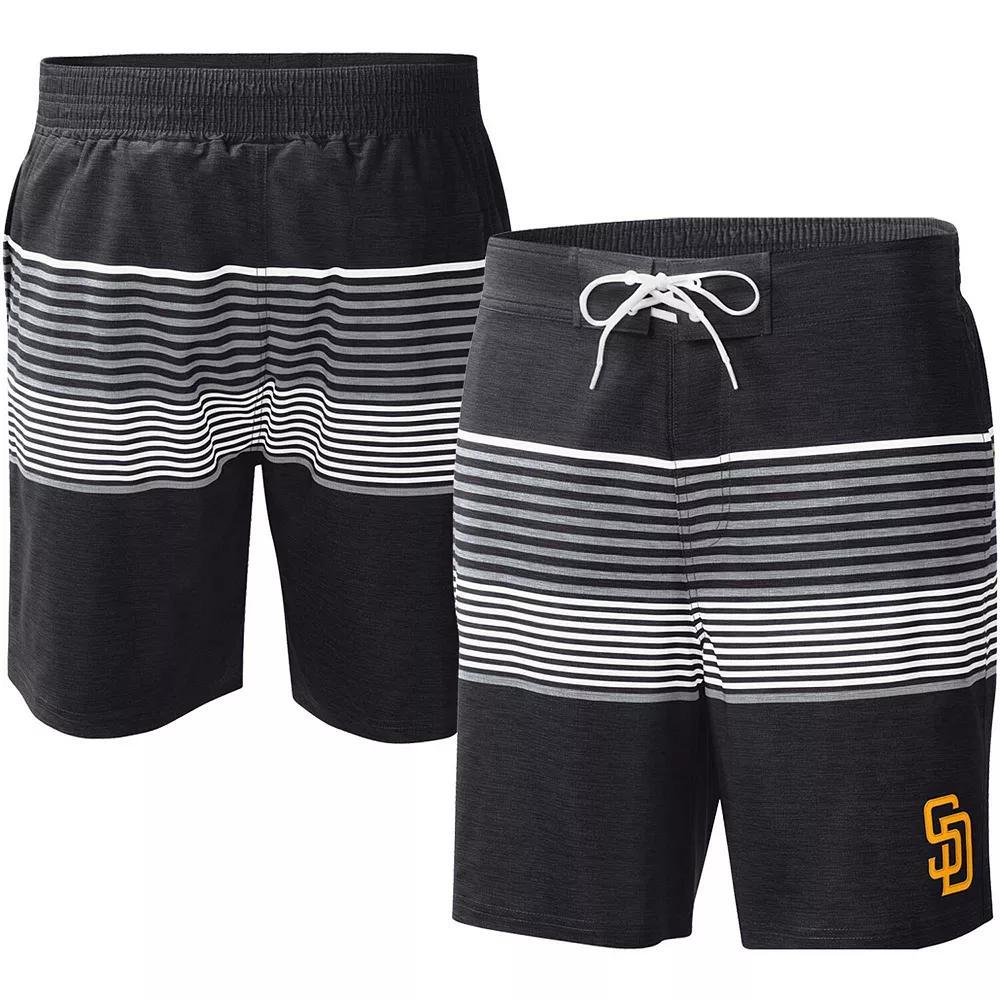 Men's G-III Sports by Carl Banks Black San Diego Padres Coastline Volley Swim Shorts,  Product Image