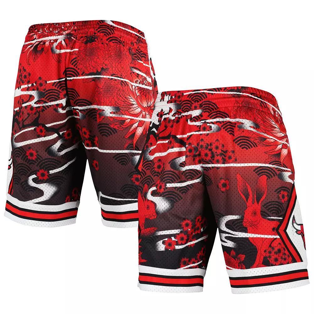 Men's Mitchell & Ness Red Chicago Bulls Lunar New Year Swingman Shorts,  Product Image