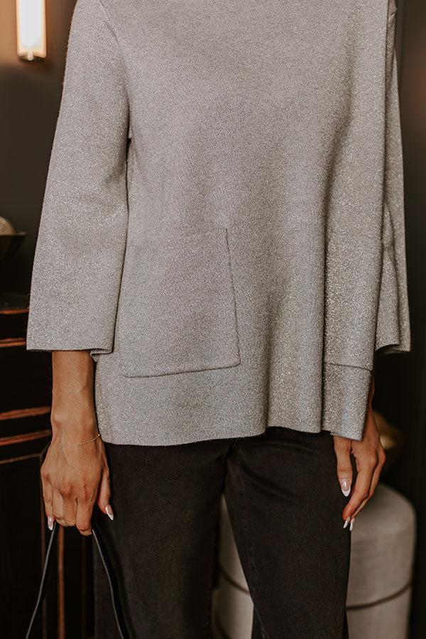 Sweet Sparkle Knit Sweater Top Product Image