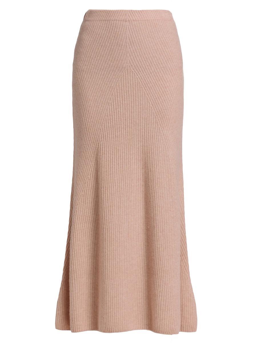 Womens Cashmere-Wool Maxi Skirt Product Image