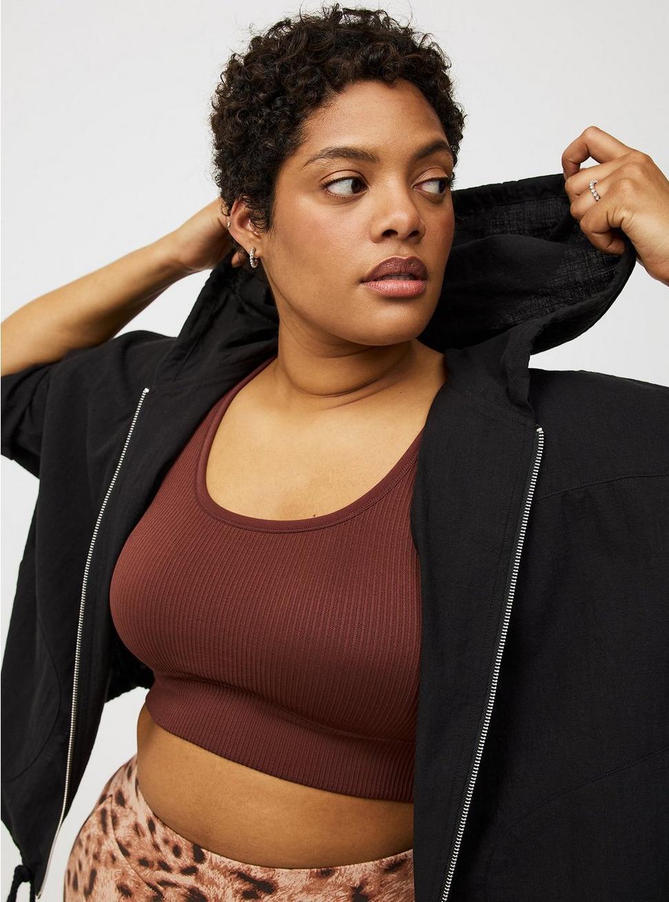 Cropped Cotton Hoodie Product Image