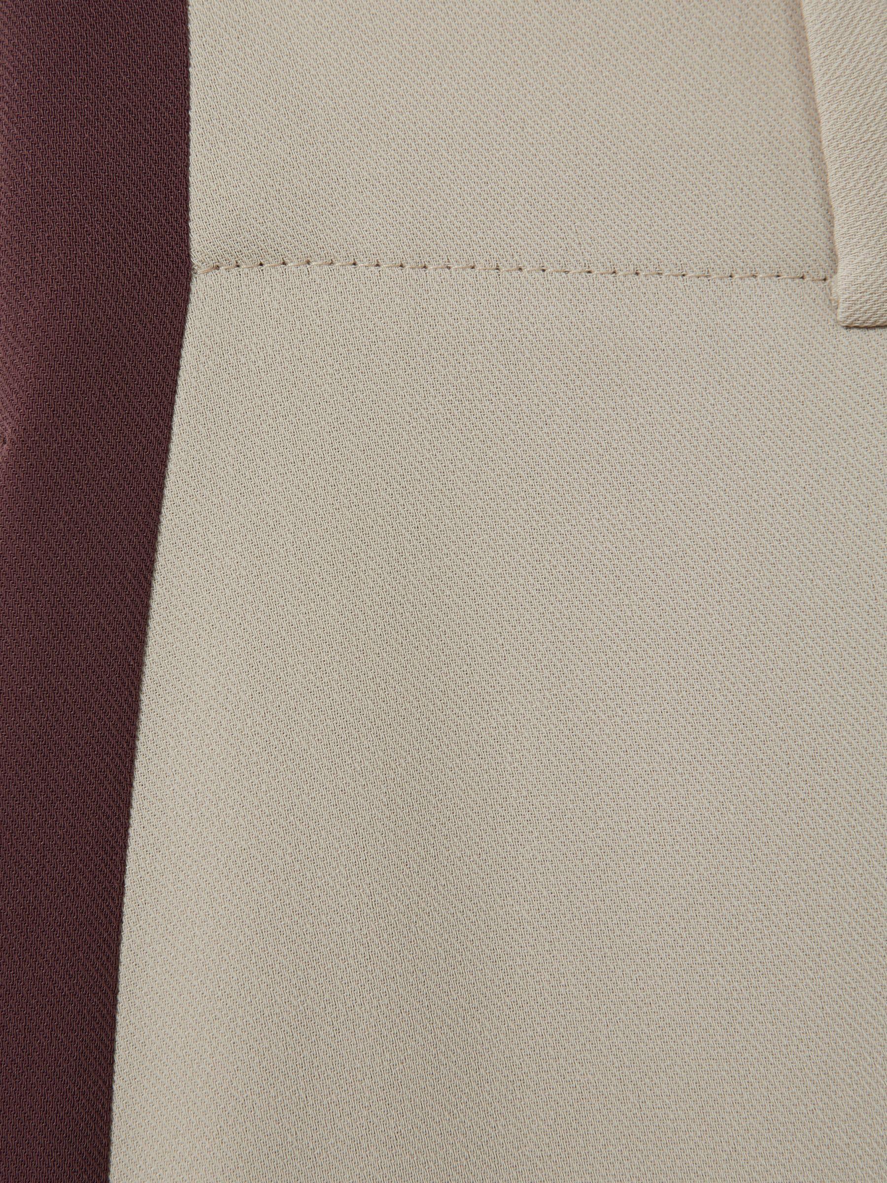 Side Stripe Wide Leg Trousers in Stone Product Image