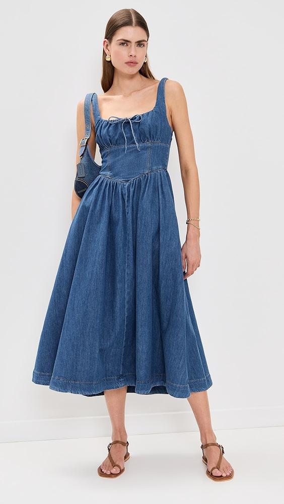 Reformation Balia Denim Midi Dress | Shopbop Product Image