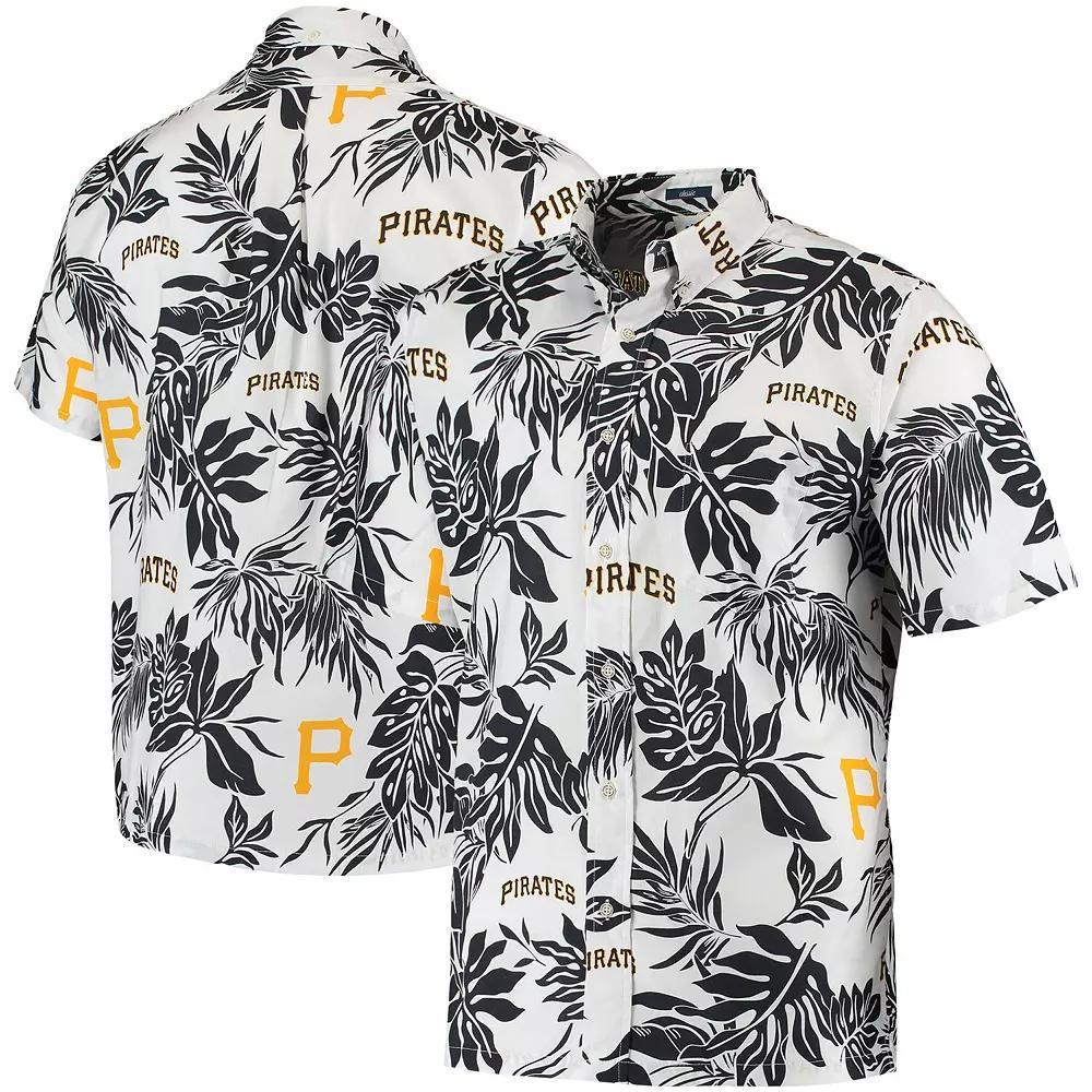 Men's Reyn Spooner White Pittsburgh Pirates Aloha Button-Down Shirt, Size: Small Product Image