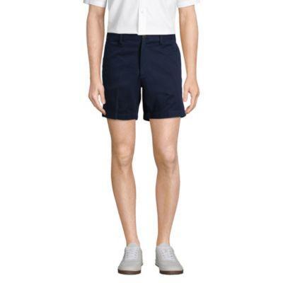 Men's Lands' End Comfort Waist 6-inch No-Iron Chino Shorts, Size: 42, Light Grey Product Image