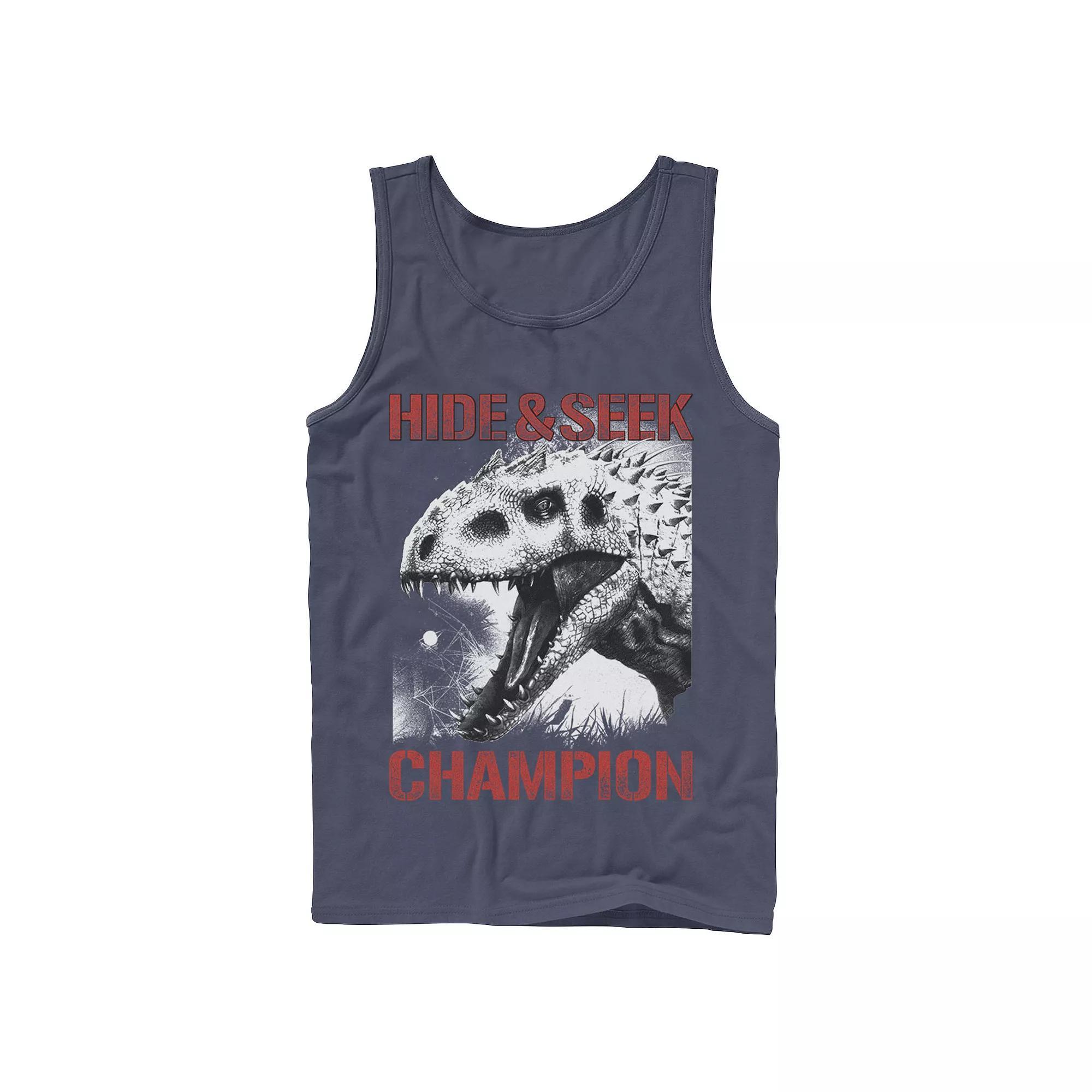 Men's Jurassic World Indominus Hide & Seek Champ Graphic Tank Top,  Product Image