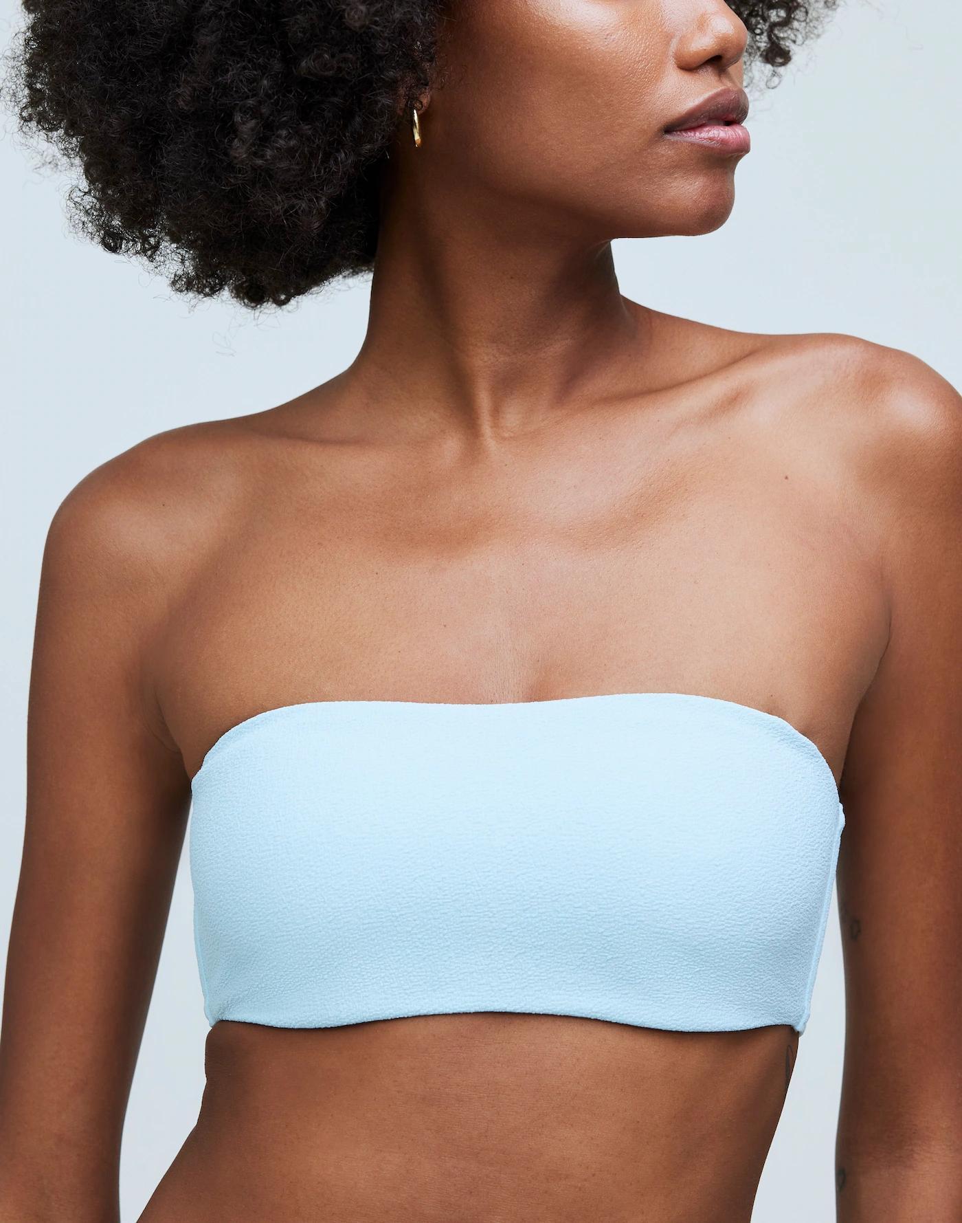 Spaghetti-Strap Bandeau Bikini Top Product Image