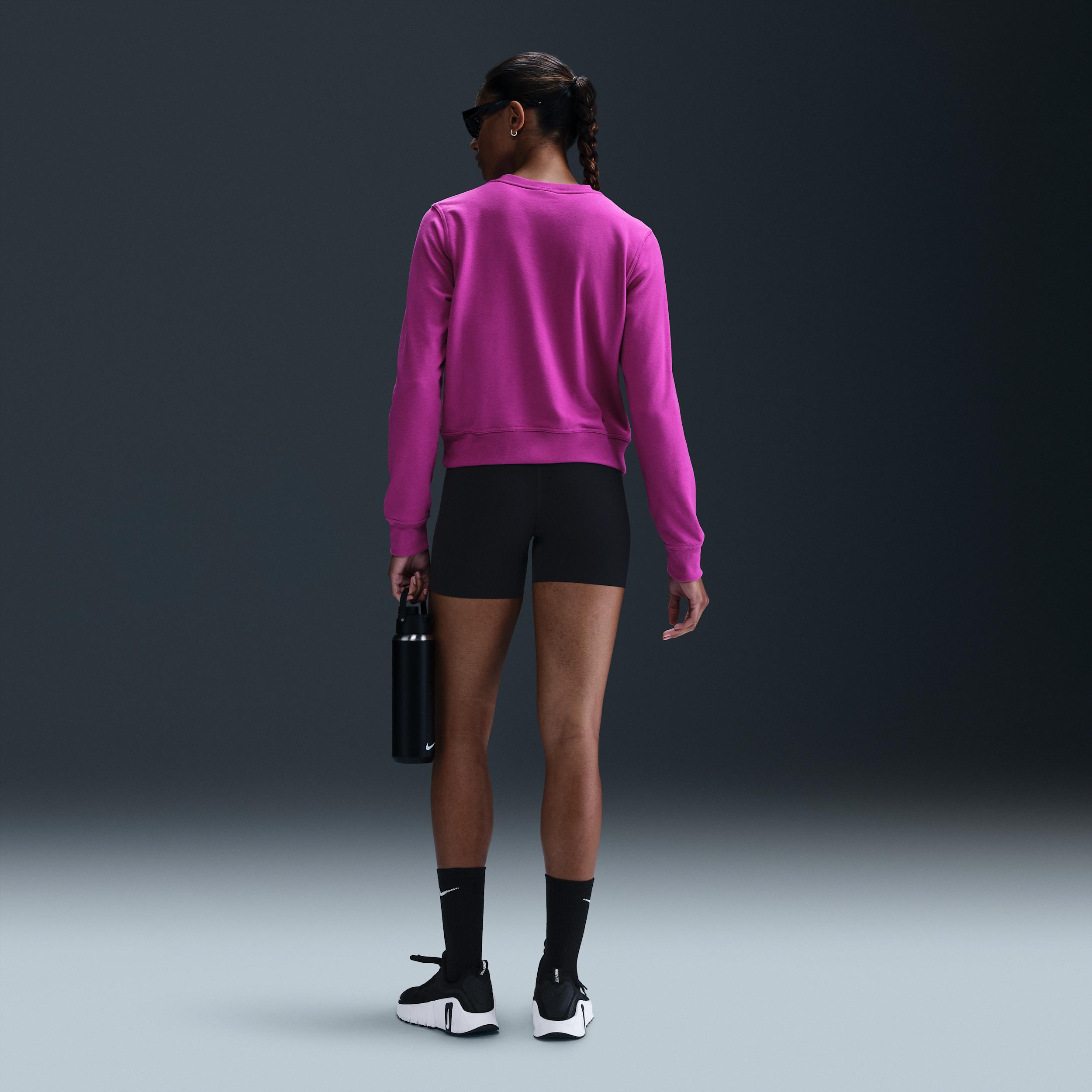 Nike Women's Dri-FIT One Crew-Neck French Terry Sweatshirt Product Image