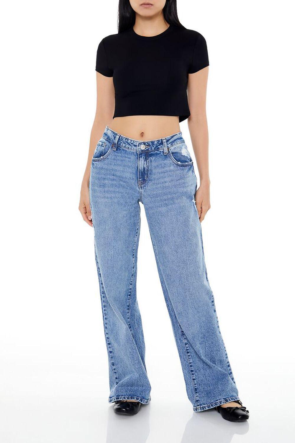 Distressed Low-Rise Baggy Jeans | Forever 21 Product Image