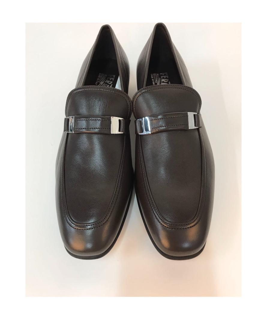 FERRAGAMO Buckle Business Casual Shoes In Black Product Image